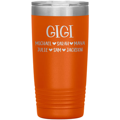 Gigi Grandchildren Tumbler