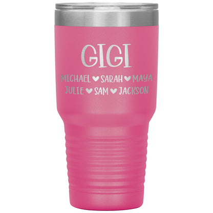 Gigi Grandchildren Tumbler