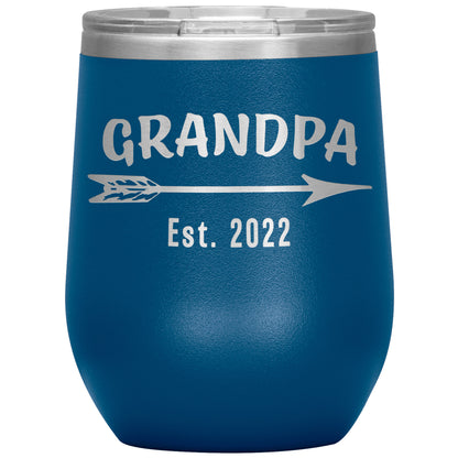 Grandpa EST 2022 Arrow Tumbler