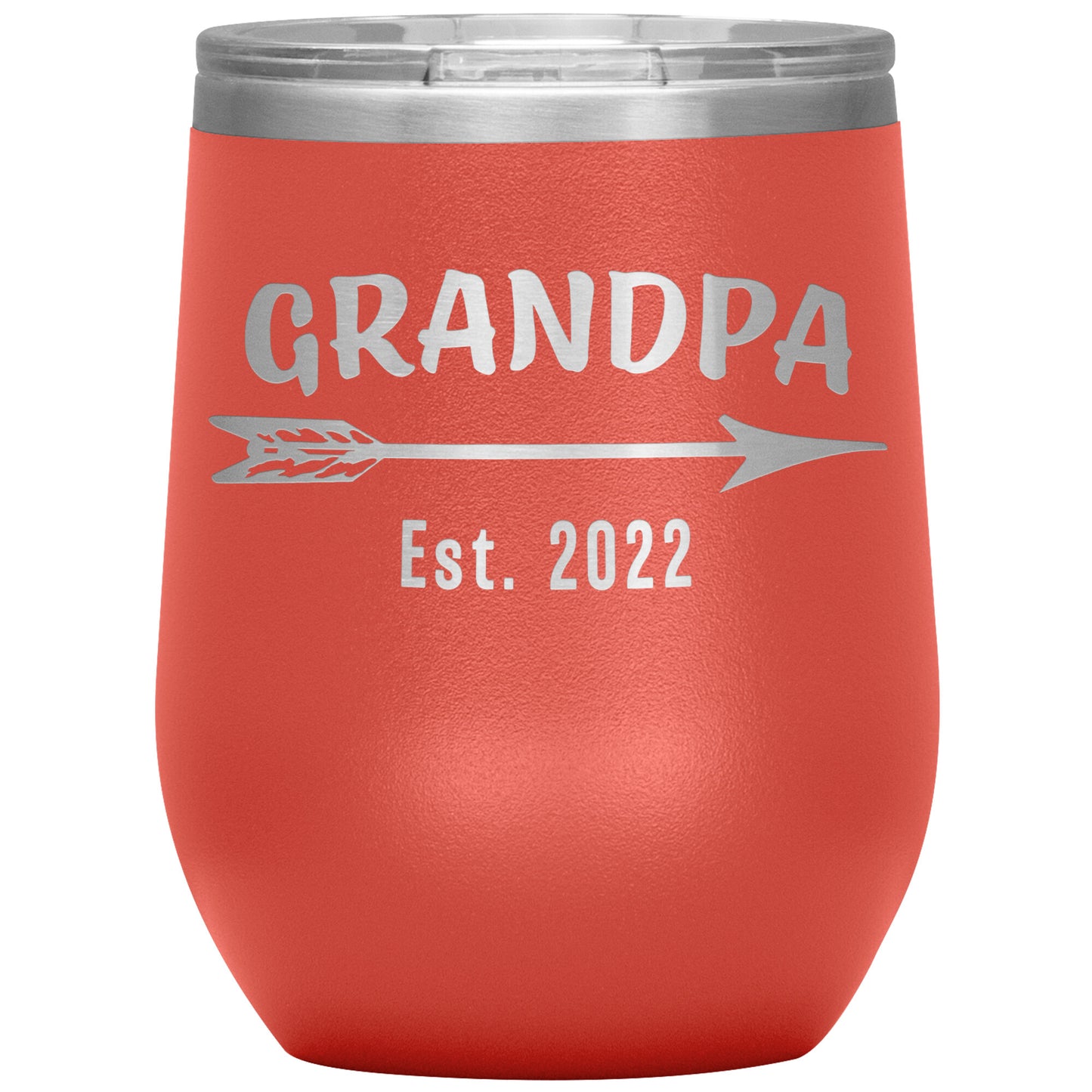 Grandpa EST 2022 Arrow Tumbler