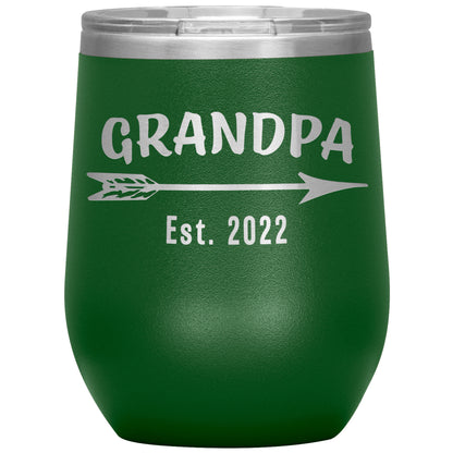 Grandpa EST 2022 Arrow Tumbler