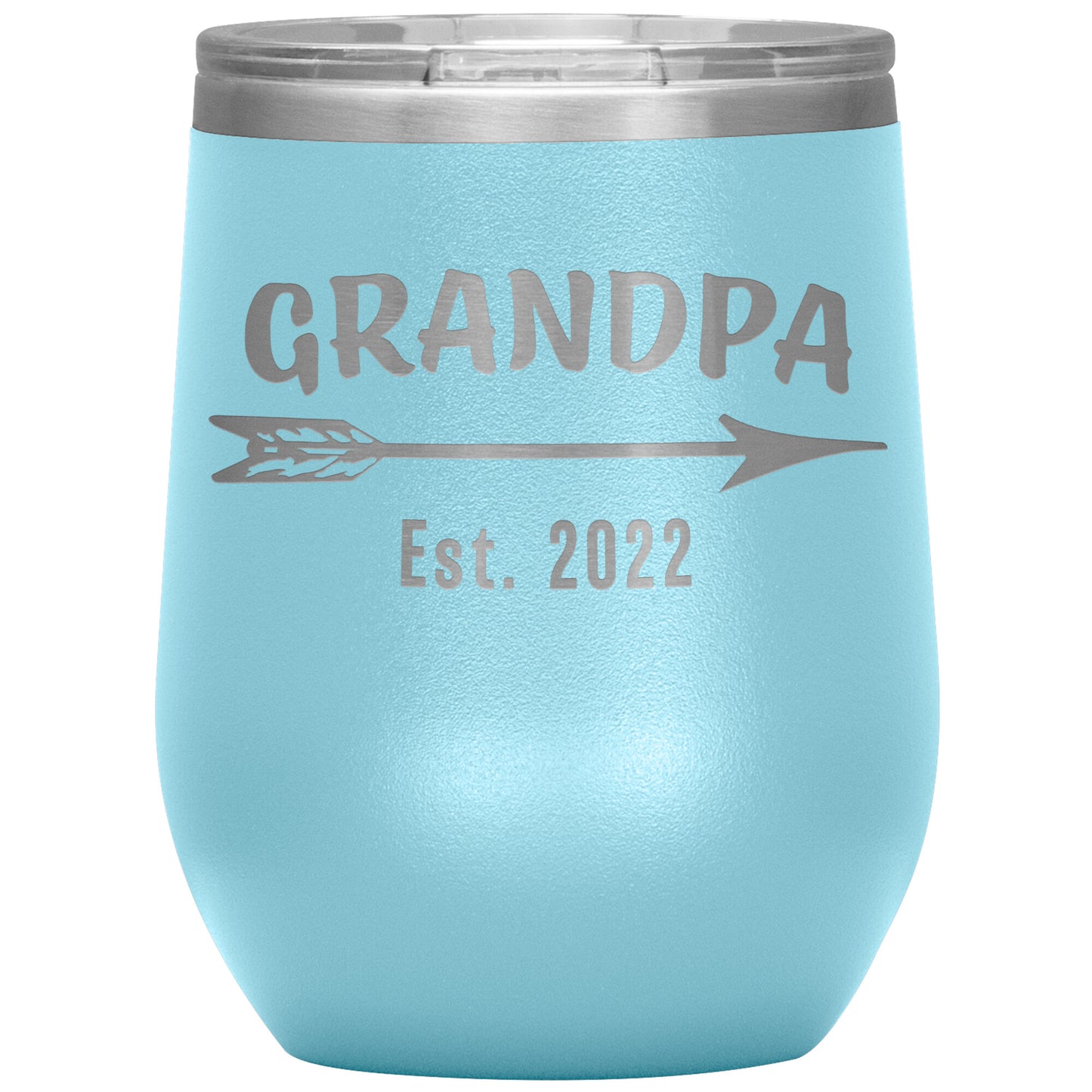 Grandpa EST 2022 Arrow Tumbler