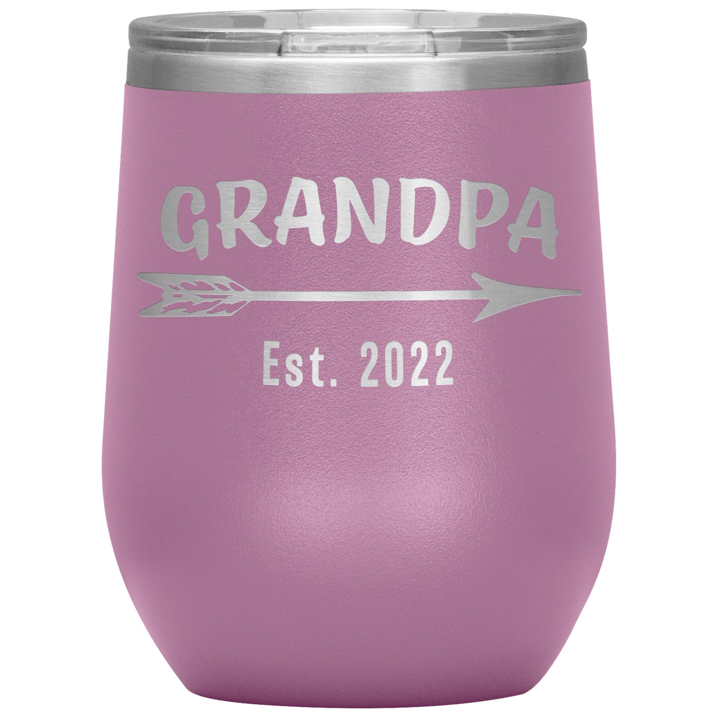 Grandpa EST 2022 Arrow Tumbler