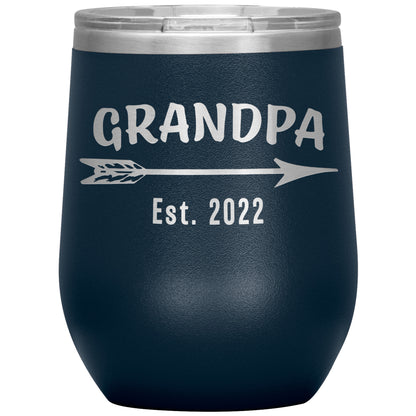 Grandpa EST 2022 Arrow Tumbler