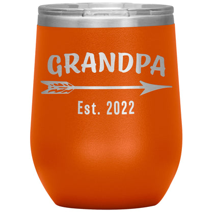 Grandpa EST 2022 Arrow Tumbler