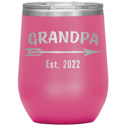 Grandpa EST 2022 Arrow Tumbler