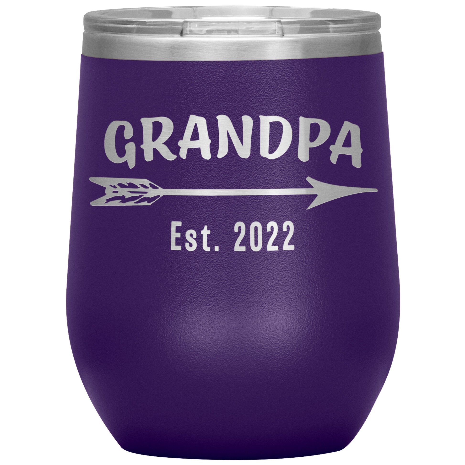 Grandpa EST 2022 Arrow Tumbler