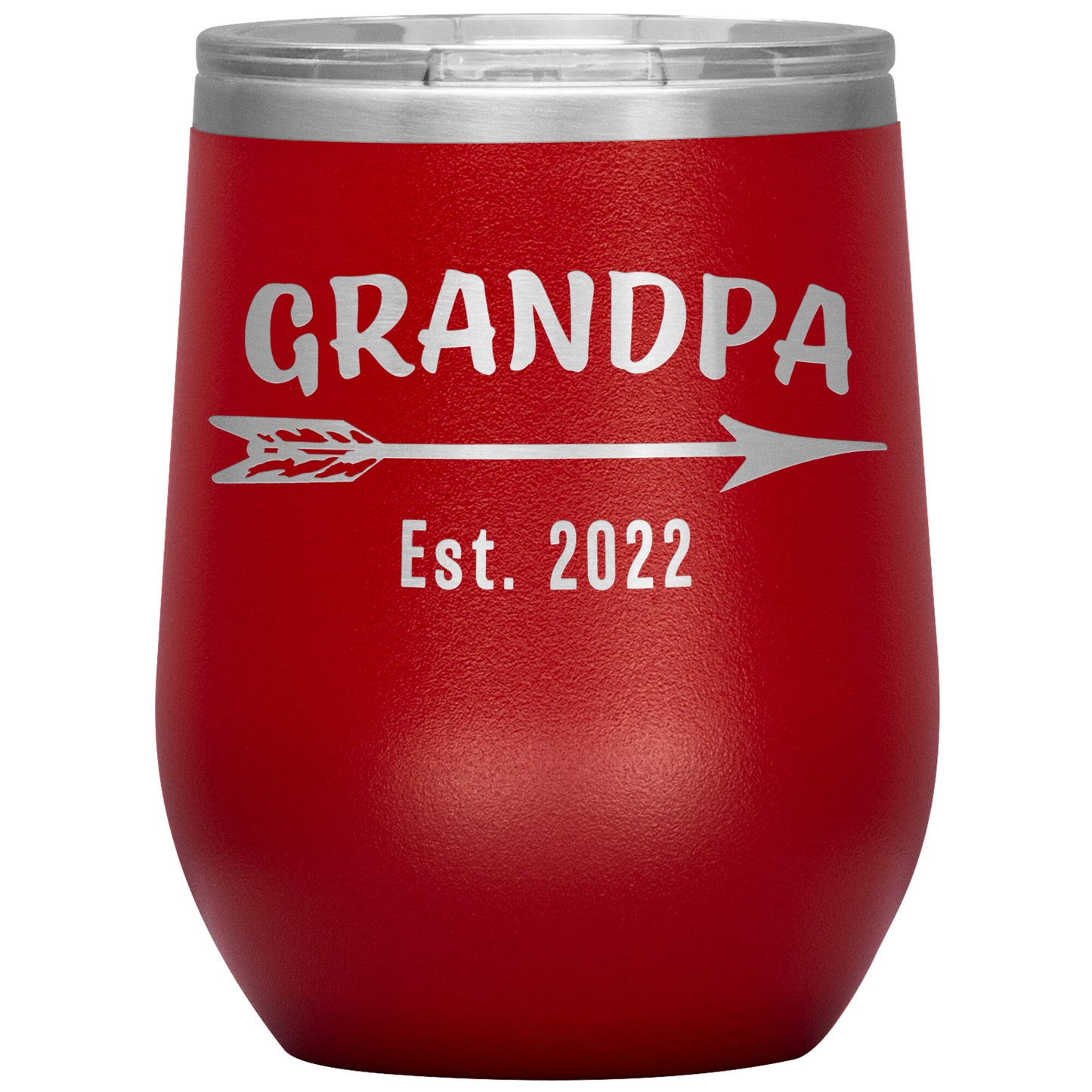 Grandpa EST 2022 Arrow Tumbler