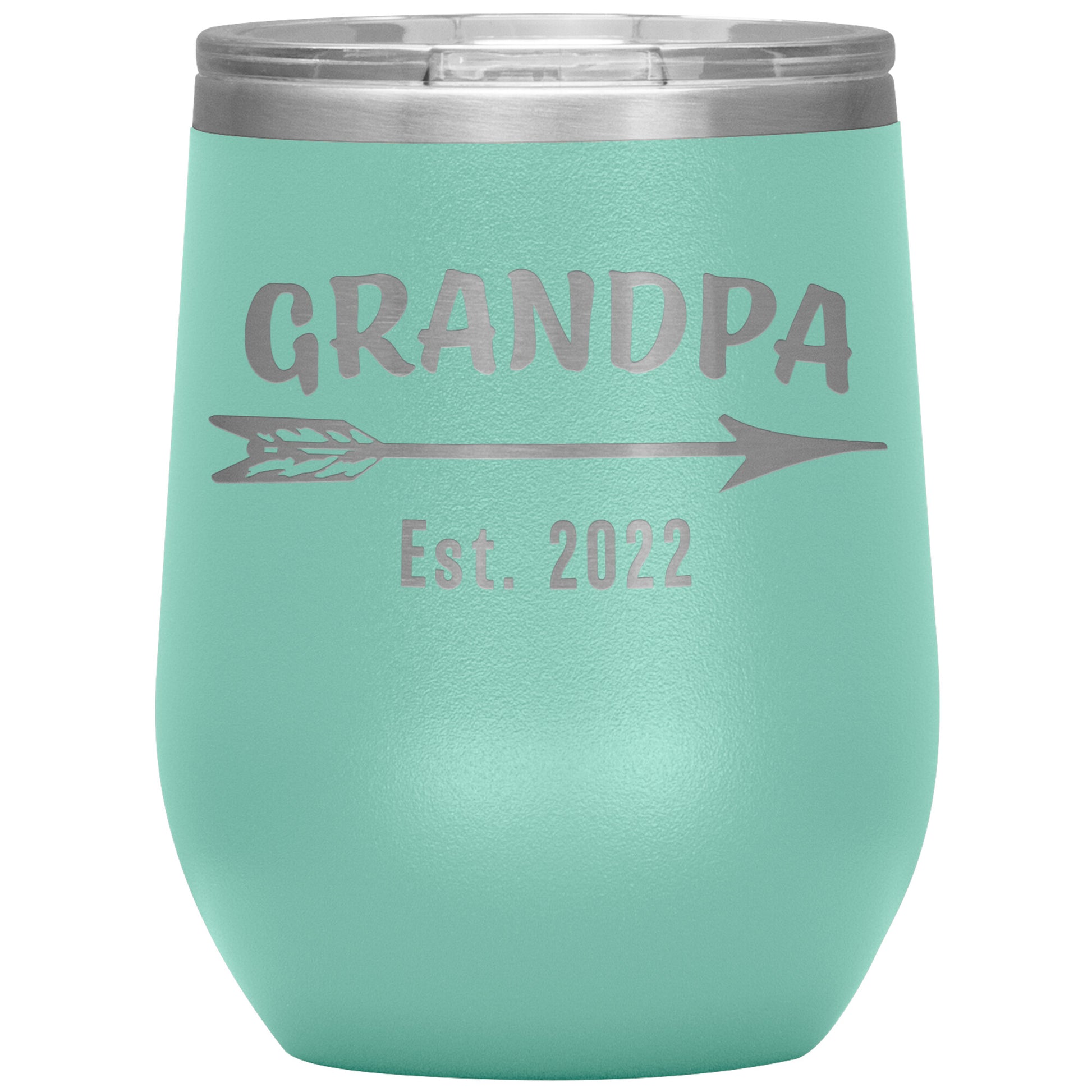 Grandpa EST 2022 Arrow Tumbler