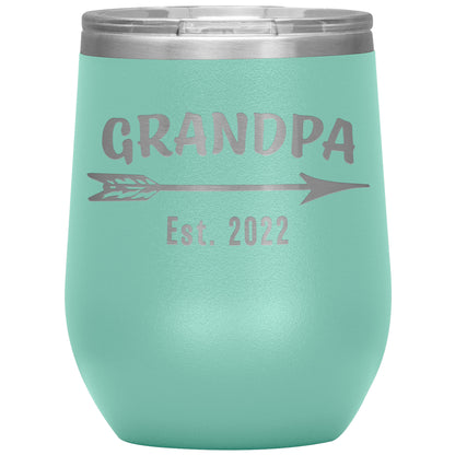 Grandpa EST 2022 Arrow Tumbler