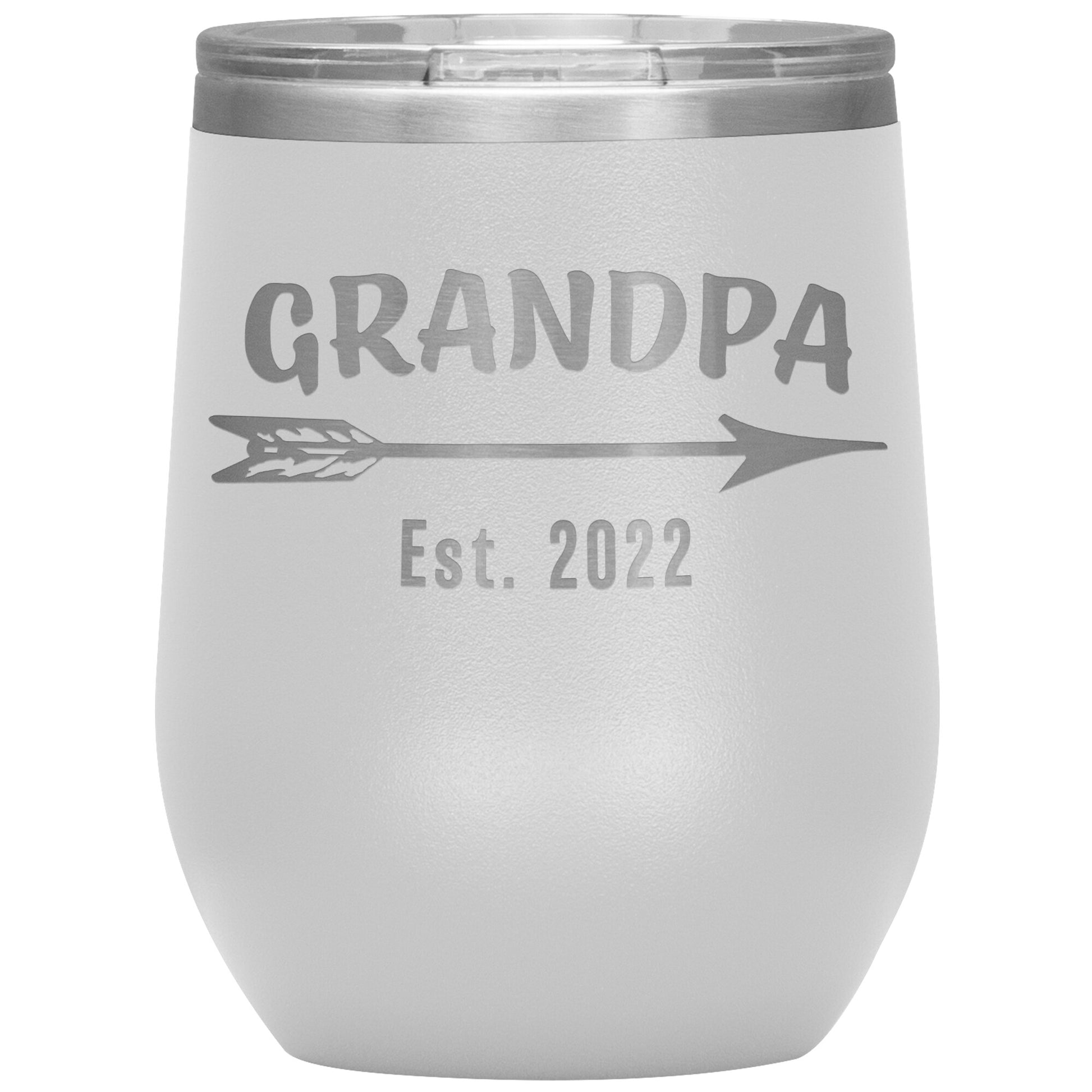 Grandpa EST 2022 Arrow Tumbler