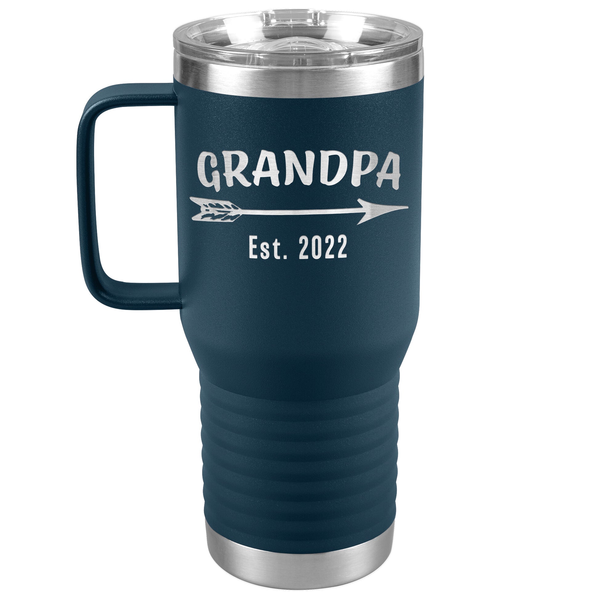 Grandpa EST 2022 Arrow Tumbler