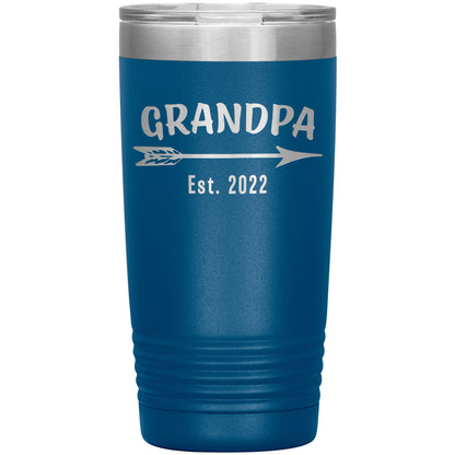 Grandpa EST 2022 Arrow Tumbler