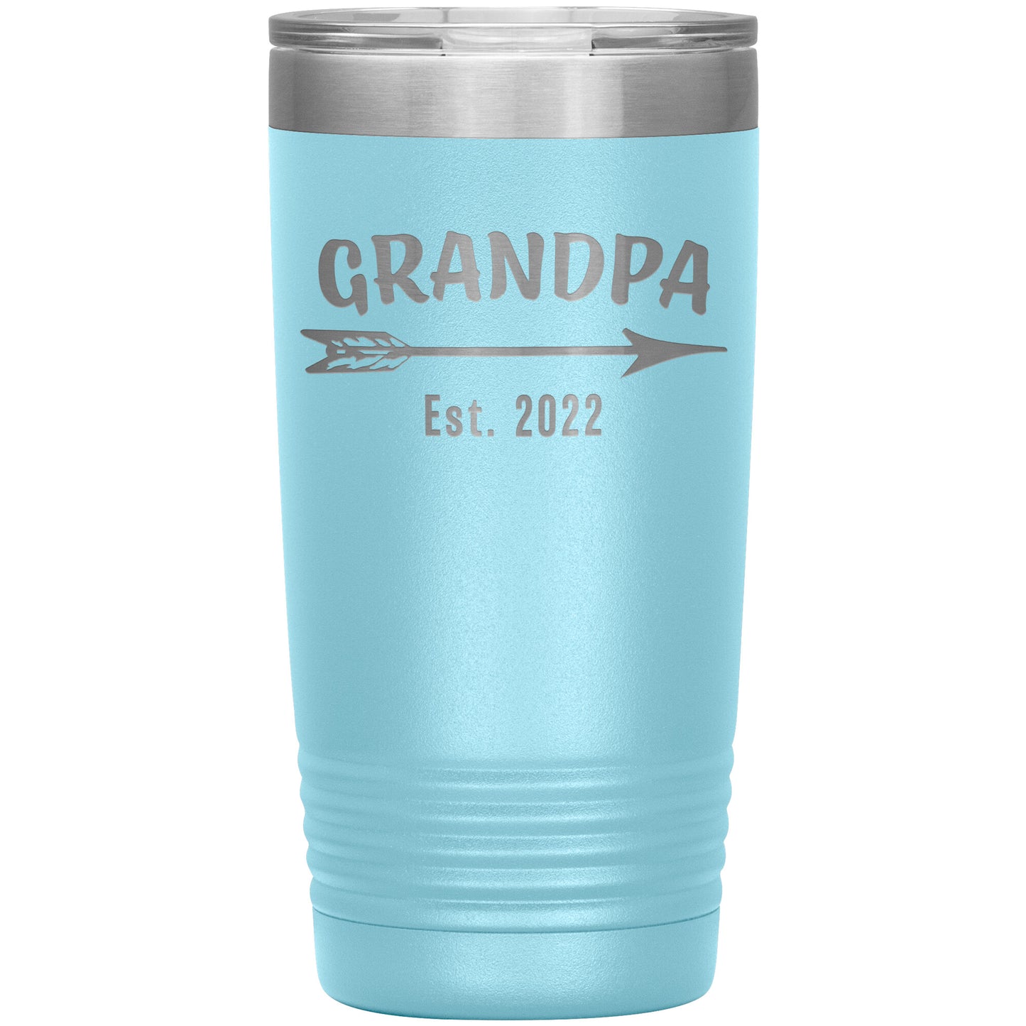 Grandpa EST 2022 Arrow Tumbler