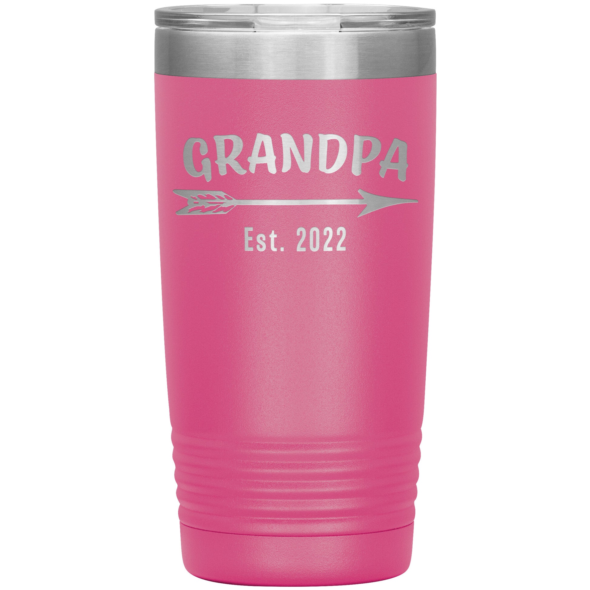 Grandpa EST 2022 Arrow Tumbler