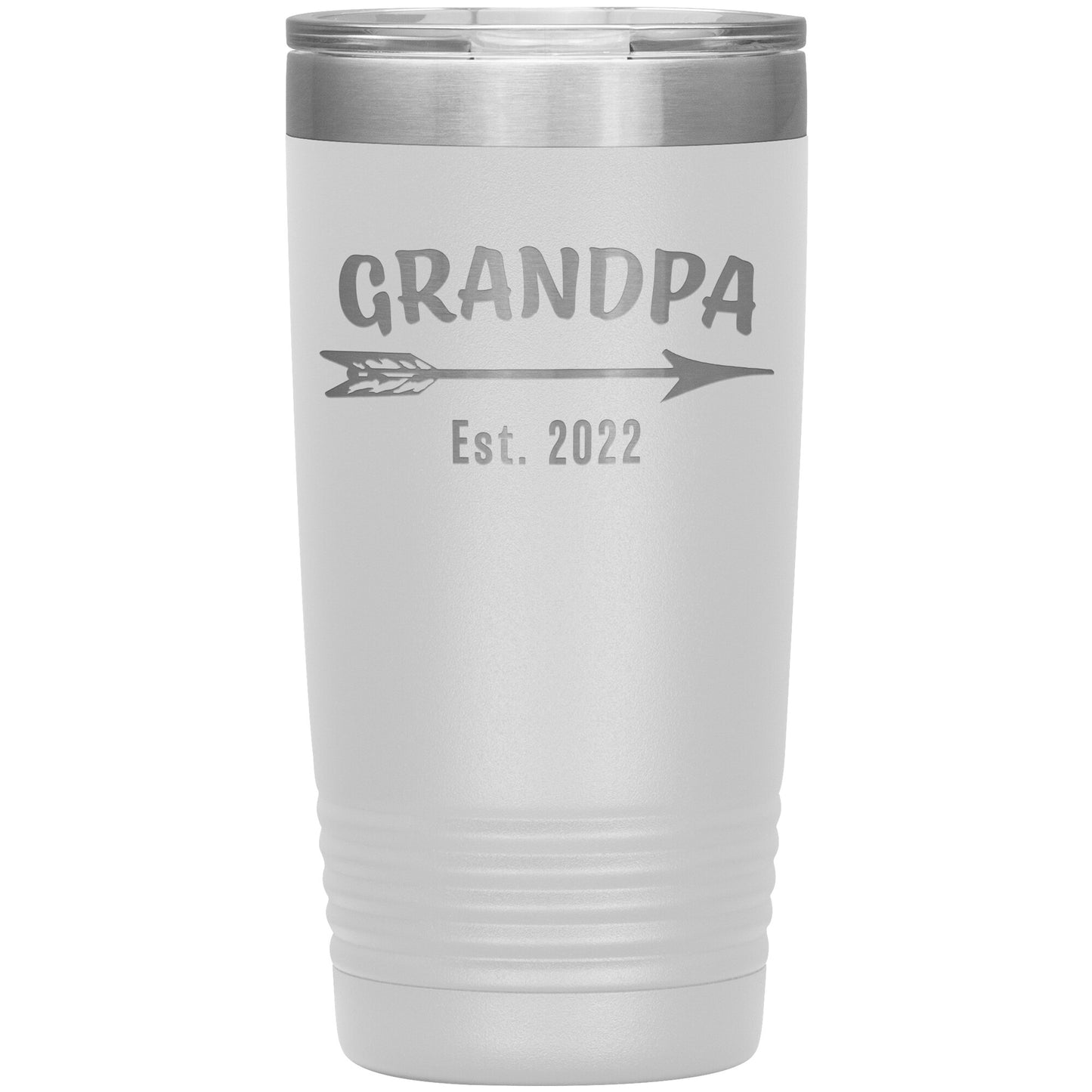 Grandpa EST 2022 Arrow Tumbler