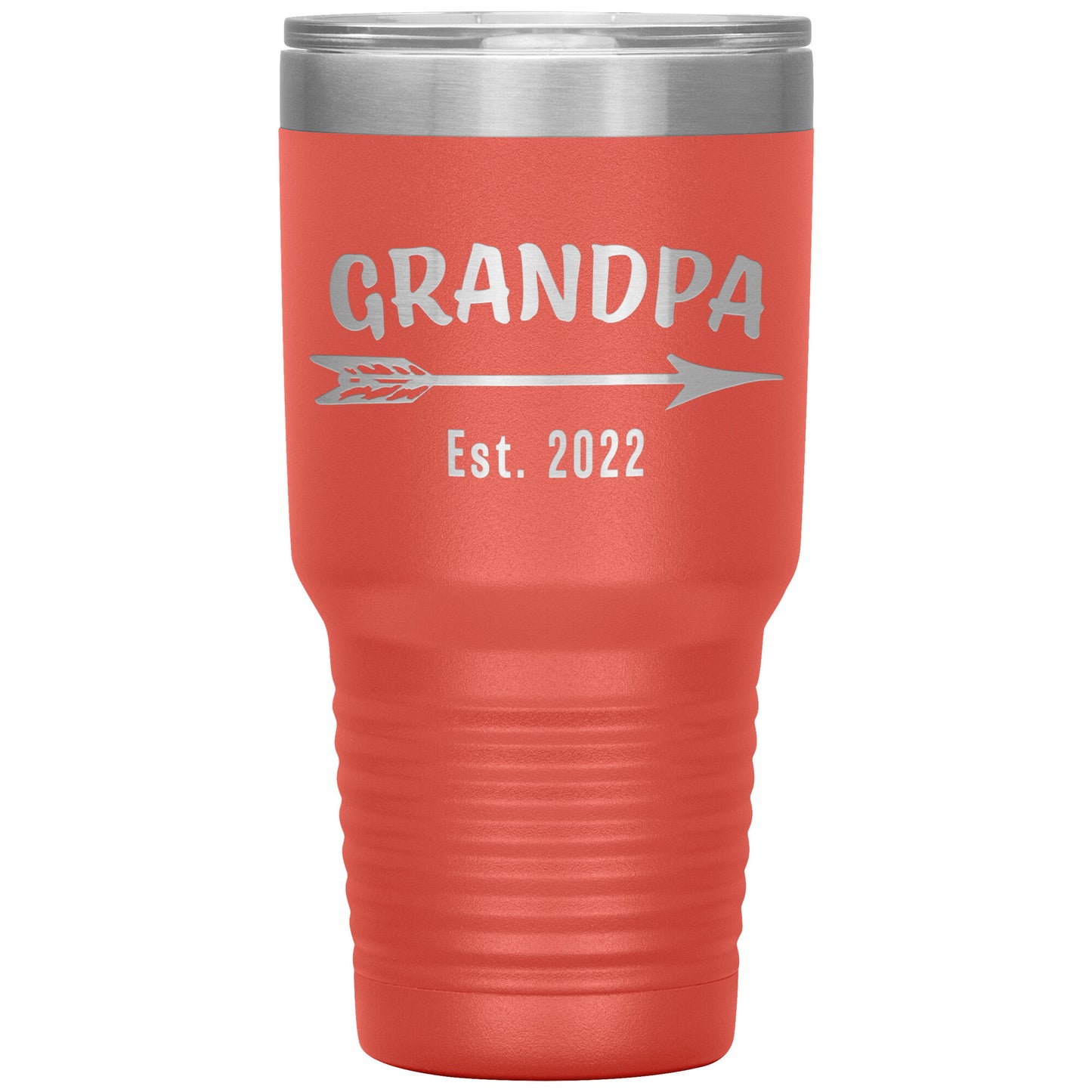 Grandpa EST 2022 Arrow Tumbler