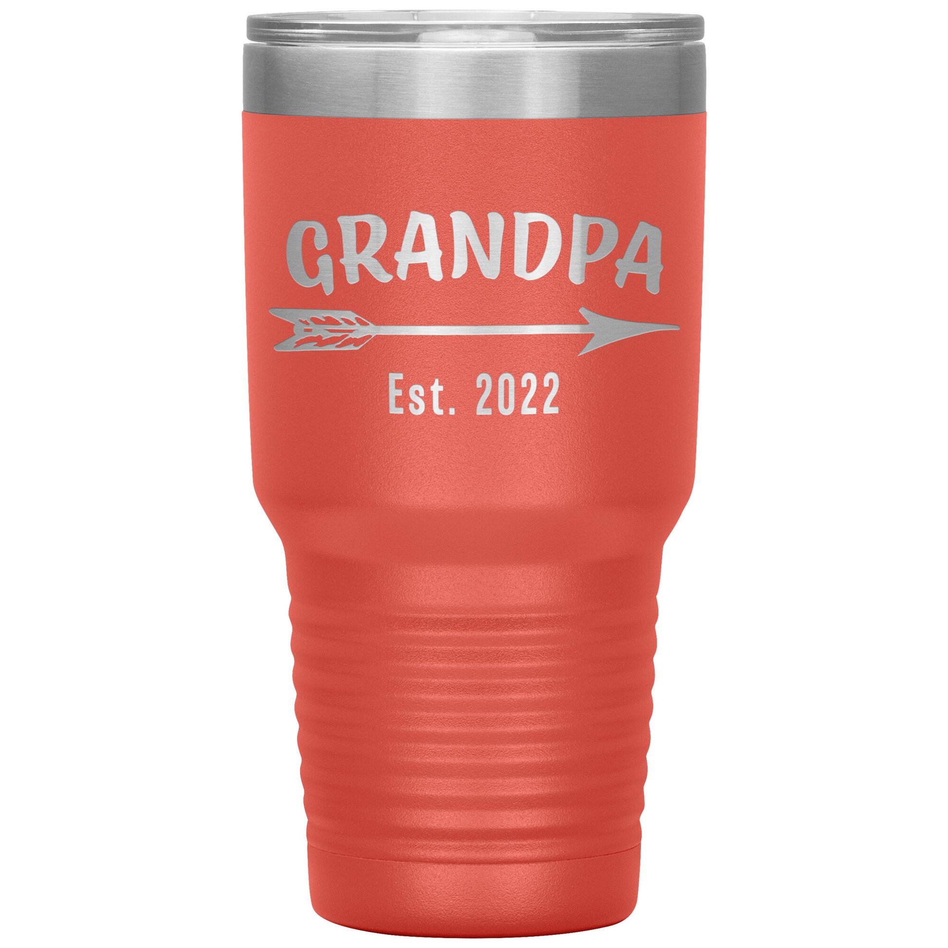 Grandpa EST 2022 Arrow Tumbler