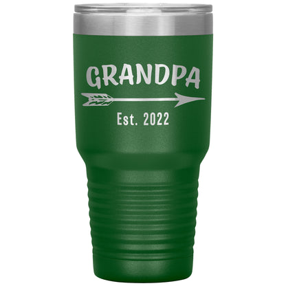 Grandpa EST 2022 Arrow Tumbler