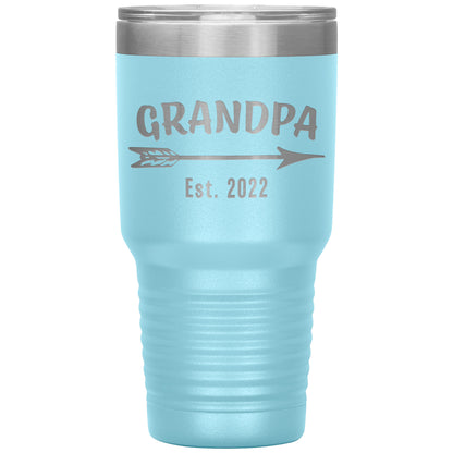 Grandpa EST 2022 Arrow Tumbler