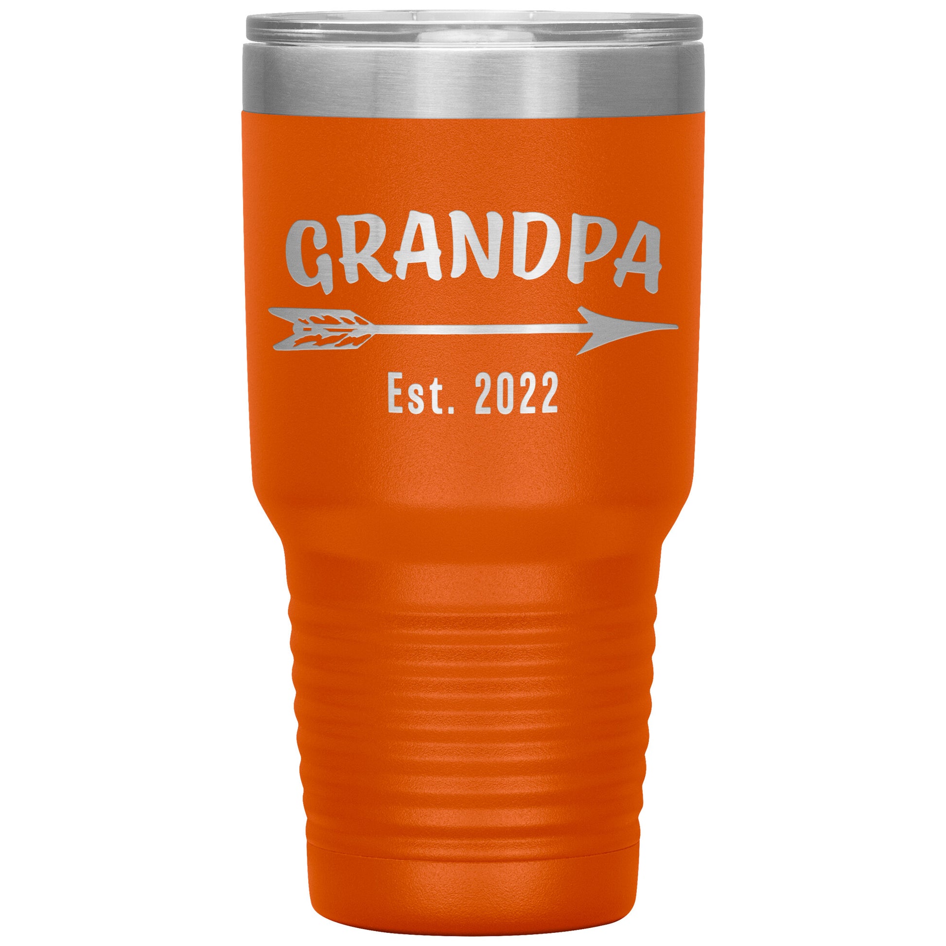 Grandpa EST 2022 Arrow Tumbler