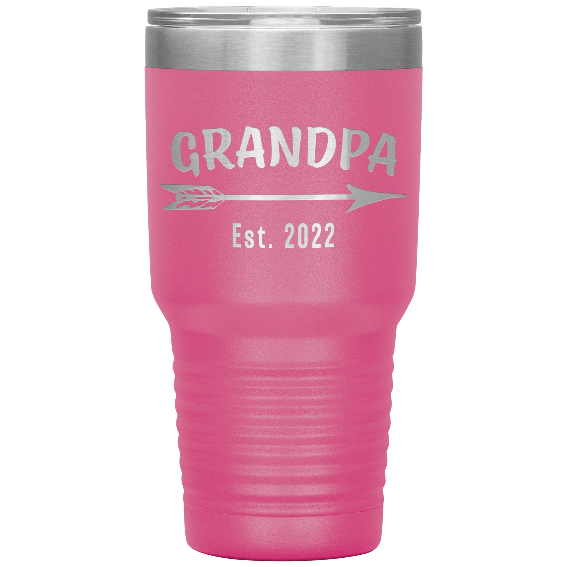 Grandpa EST 2022 Arrow Tumbler