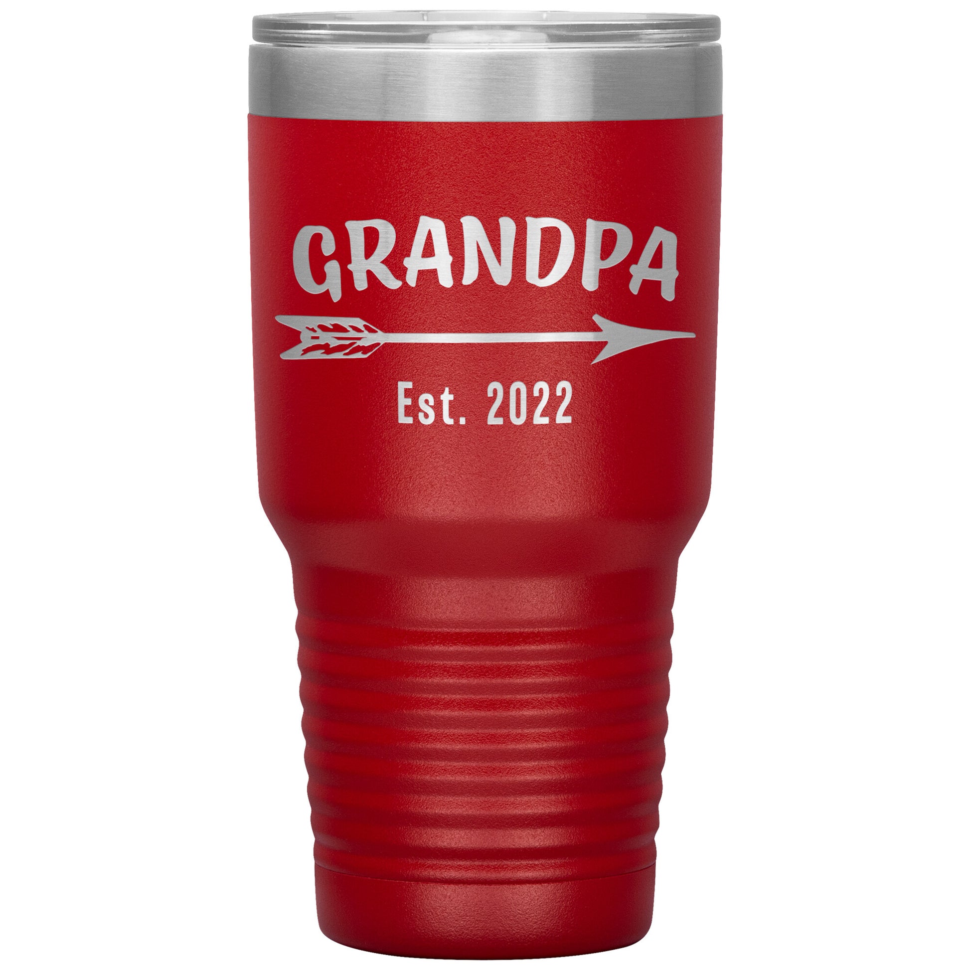 Grandpa EST 2022 Arrow Tumbler