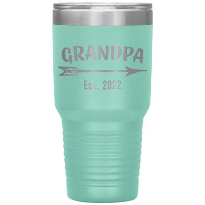 Grandpa EST 2022 Arrow Tumbler