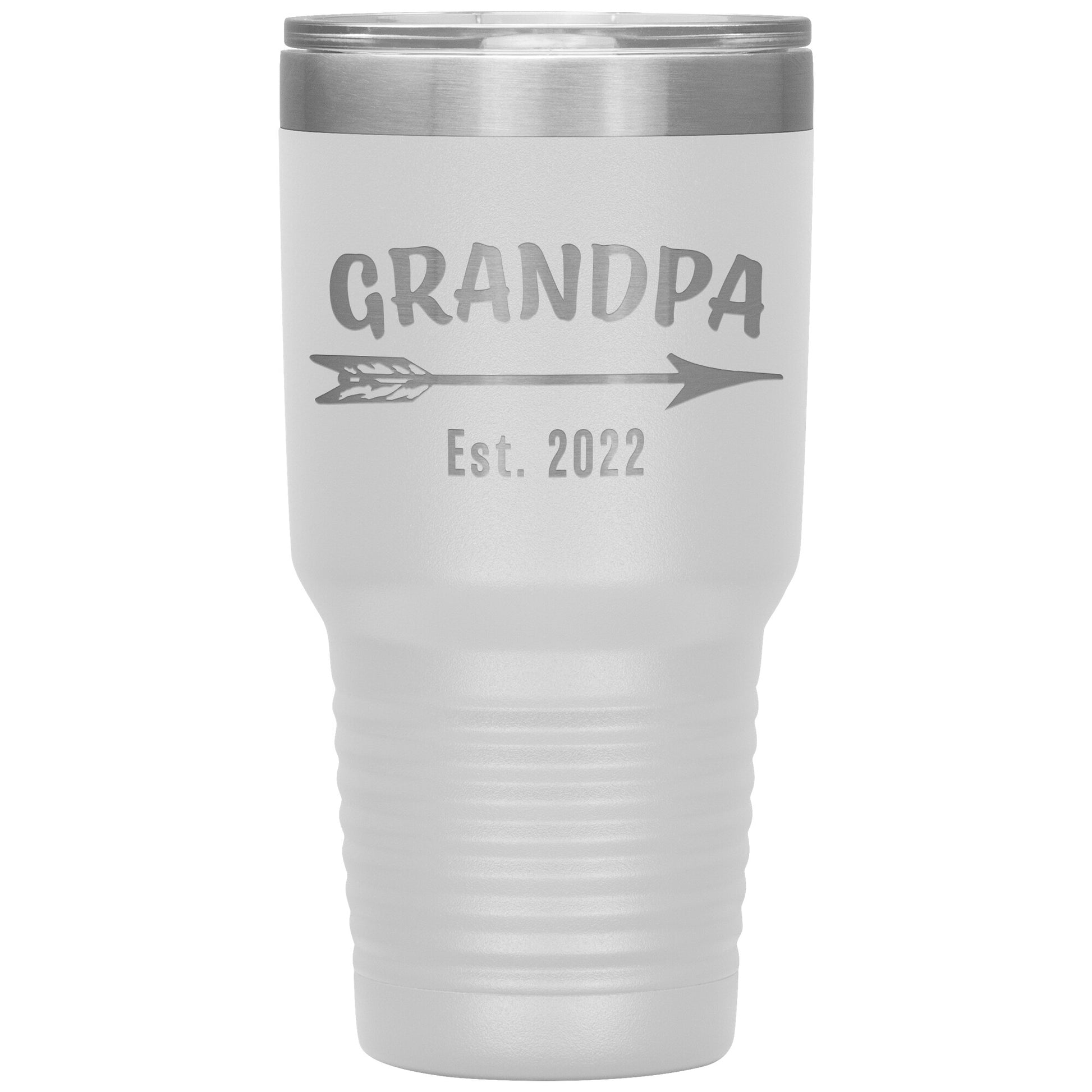 Grandpa EST 2022 Arrow Tumbler