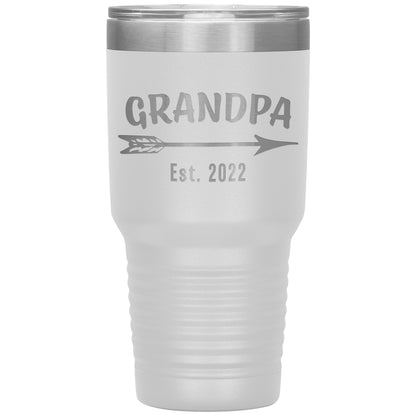 Grandpa EST 2022 Arrow Tumbler