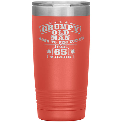 Grumpy Old Man - 65th Birthday Tumbler