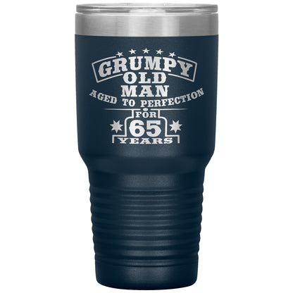 Grumpy Old Man - 65th Birthday Tumbler