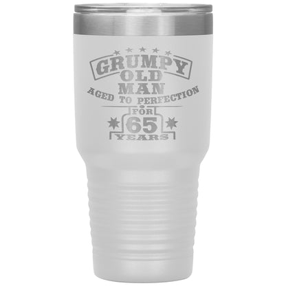 Grumpy Old Man - 65th Birthday Tumbler