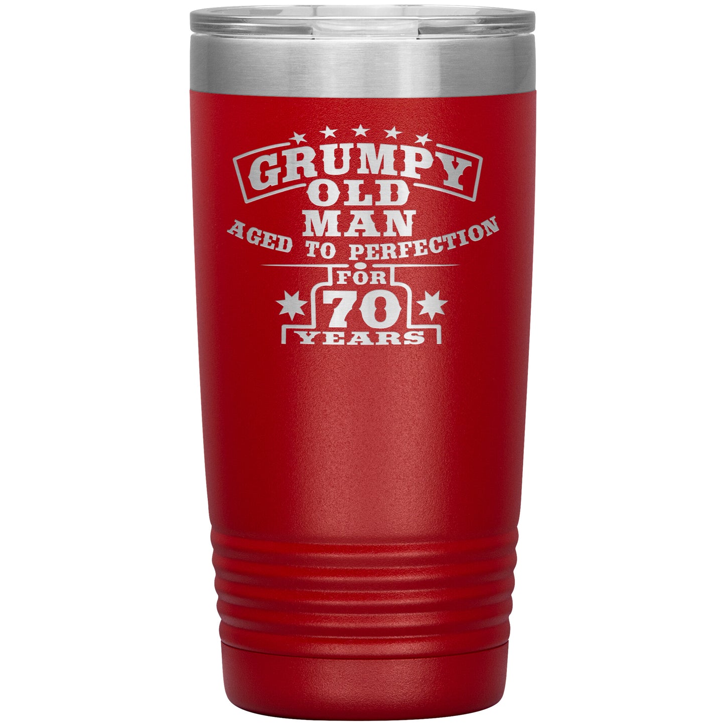 Grumpy Old Man - 70th Birthday Tumbler