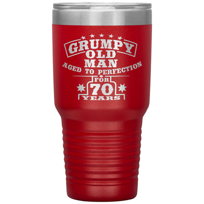 Grumpy Old Man - 70th Birthday Tumbler