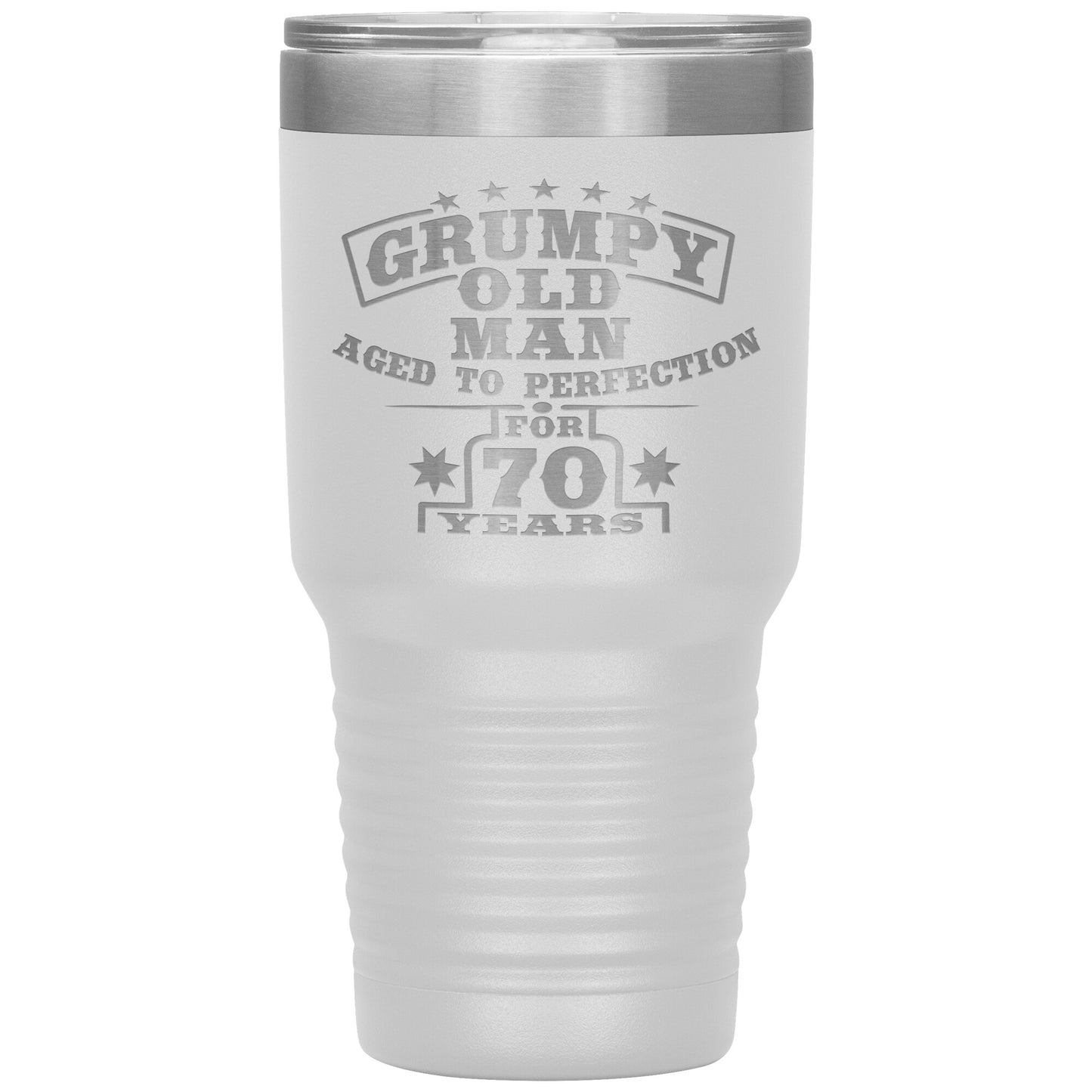 Grumpy Old Man - 70th Birthday Tumbler