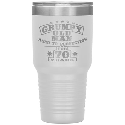 Grumpy Old Man - 70th Birthday Tumbler