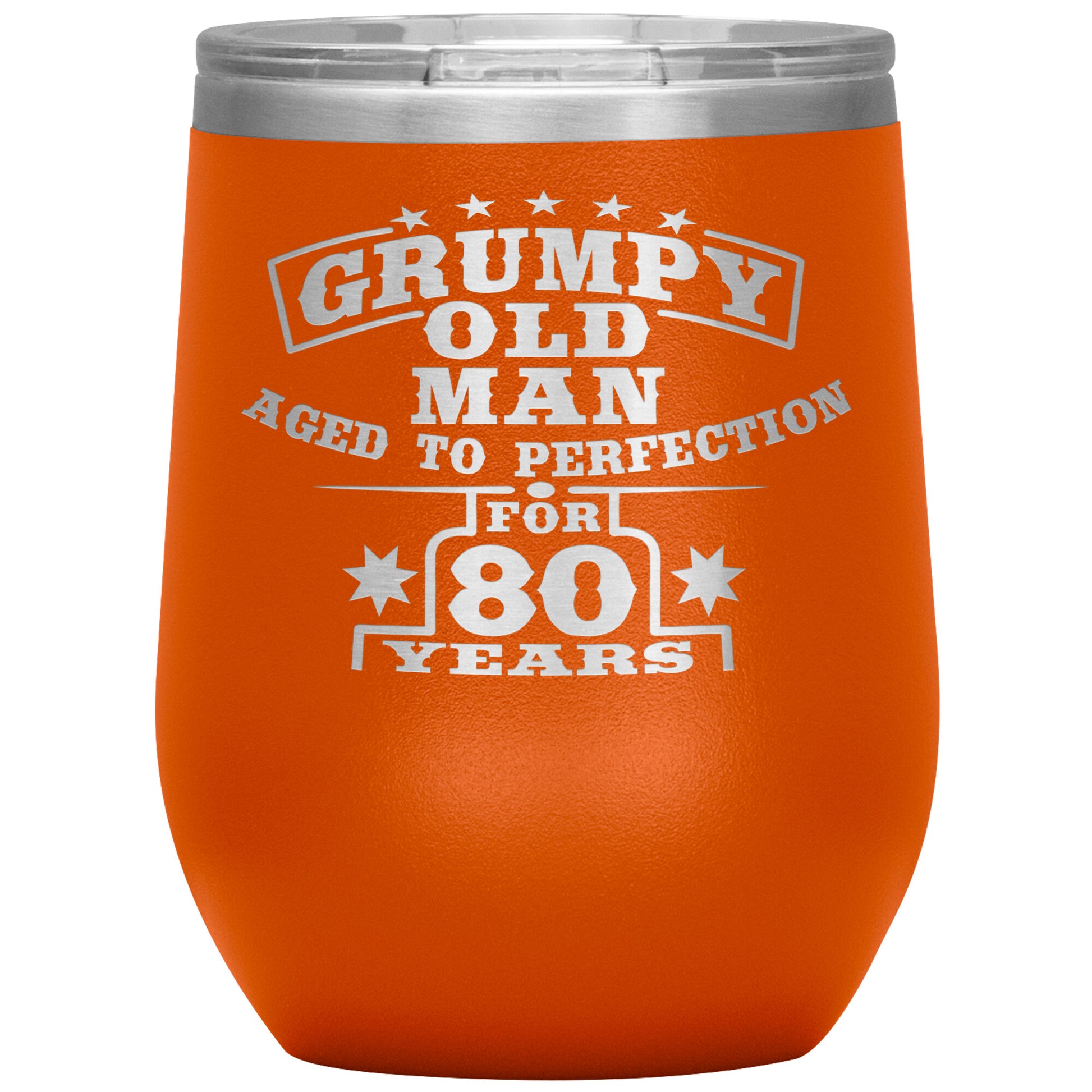 Grumpy Old Man - 80th Birthday Tumbler