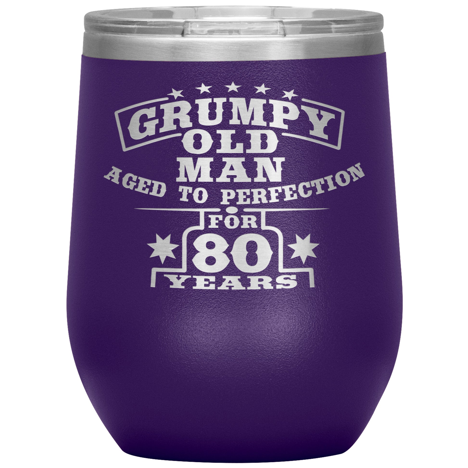 Grumpy Old Man - 80th Birthday Tumbler