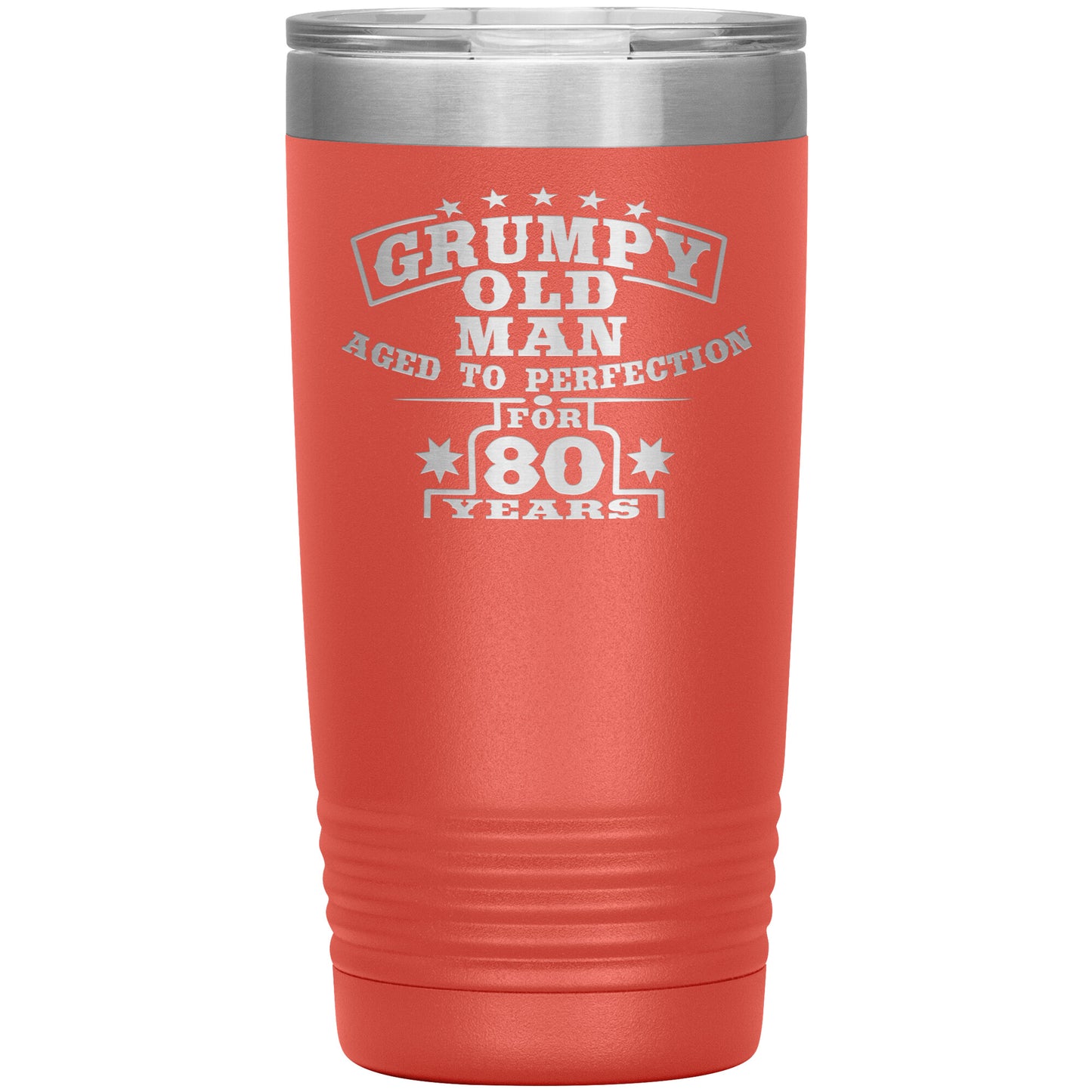 Grumpy Old Man - 80th Birthday Tumbler