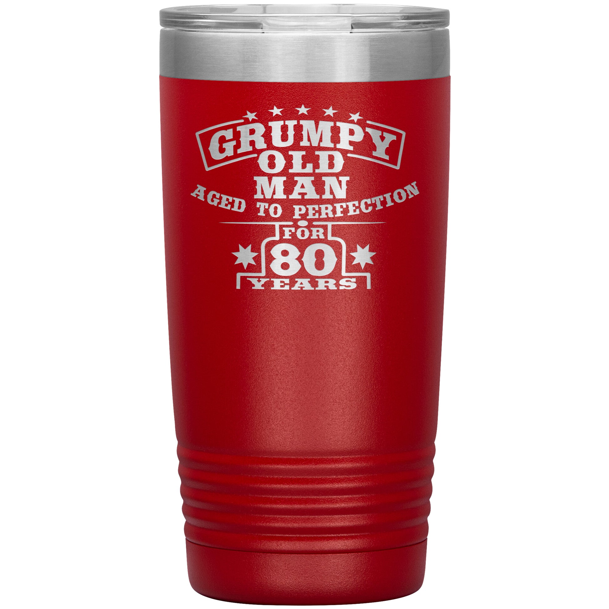 Grumpy Old Man - 80th Birthday Tumbler