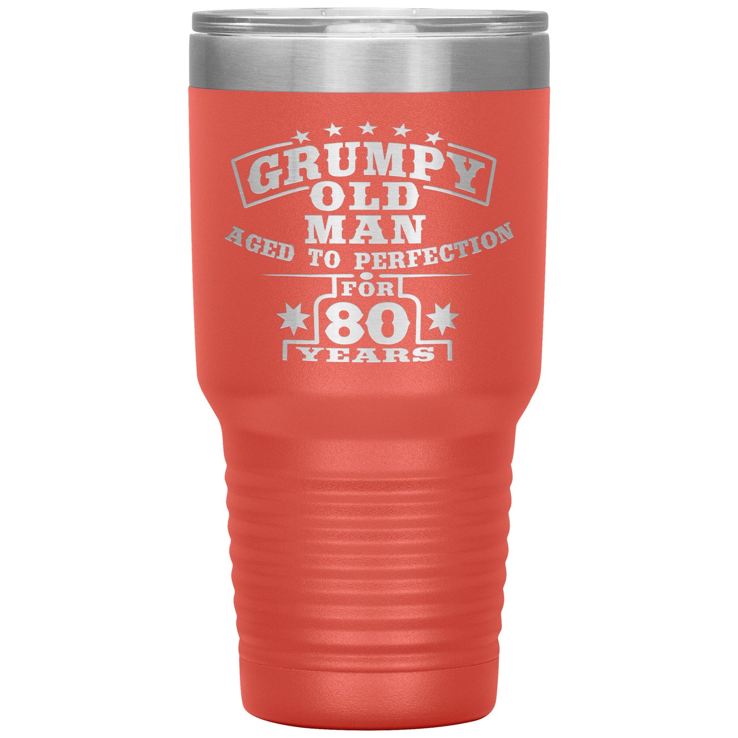 Grumpy Old Man - 80th Birthday Tumbler