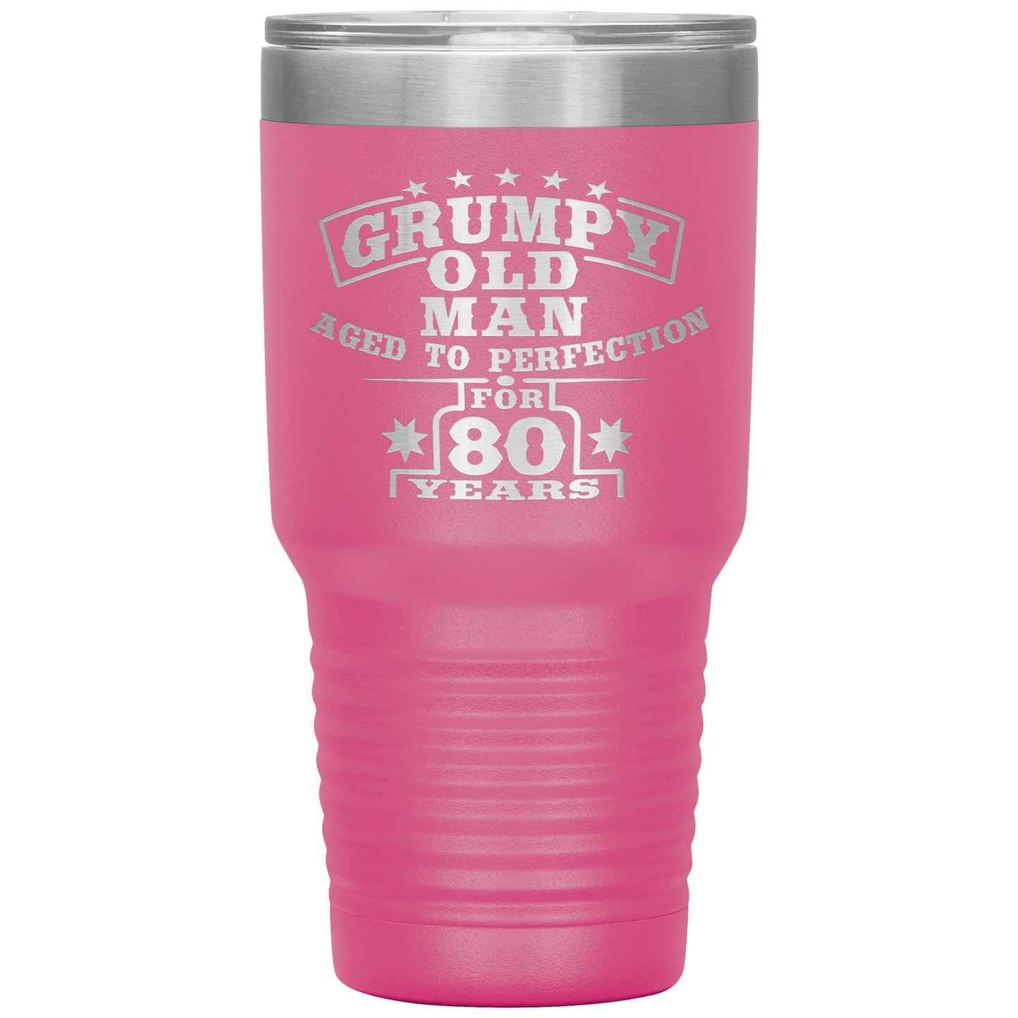 Grumpy Old Man - 80th Birthday Tumbler