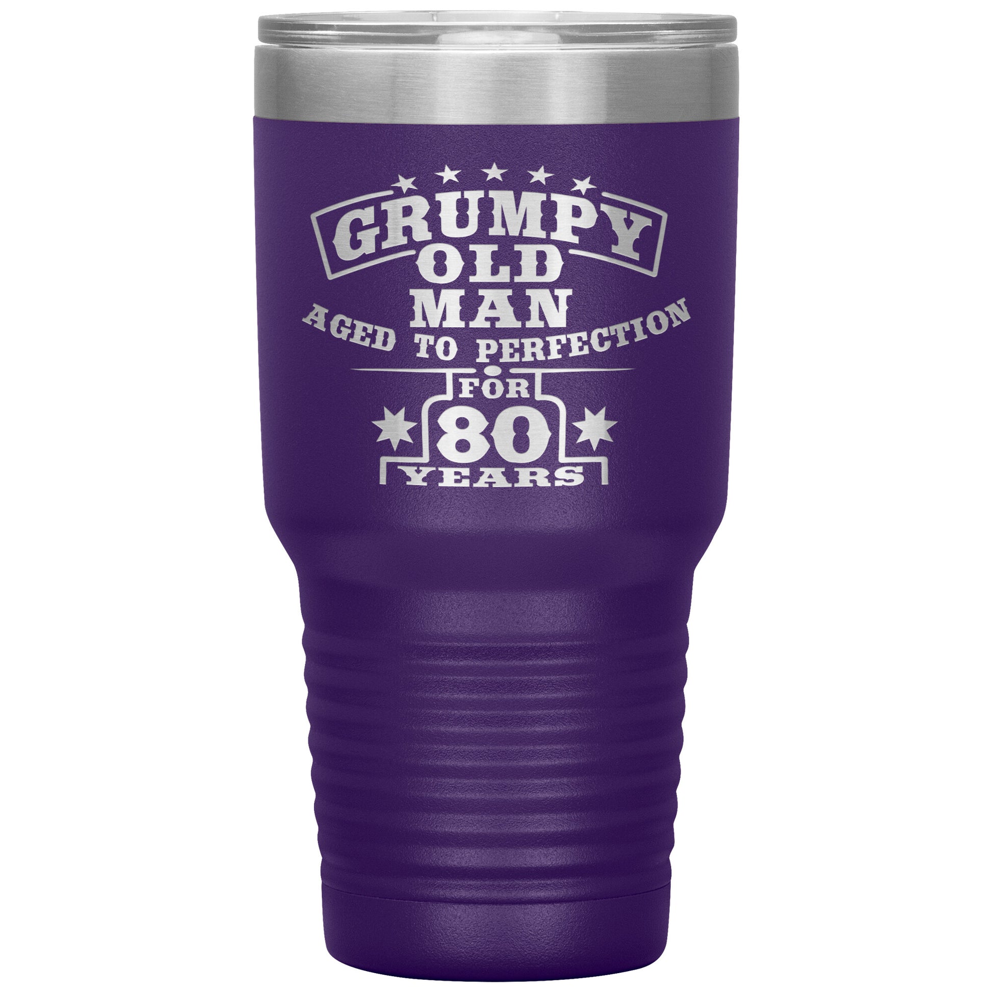 Grumpy Old Man - 80th Birthday Tumbler