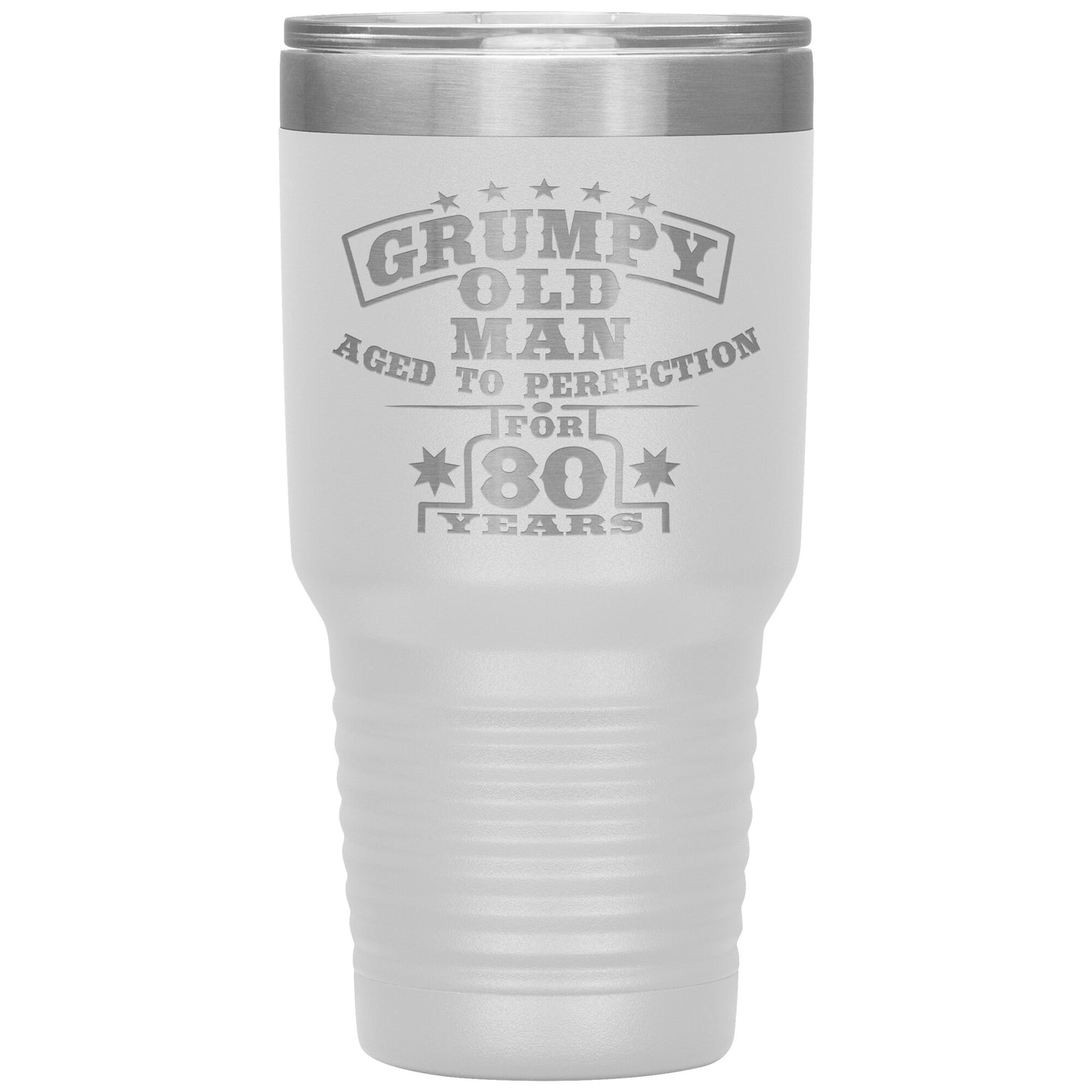 Grumpy Old Man - 80th Birthday Tumbler