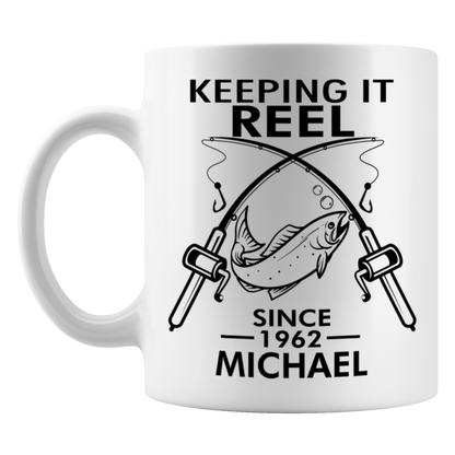 Keeping It Reel Since 1962 Mug