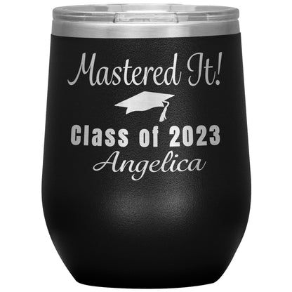 Mastered It Class of 2023 Tumbler, Masters Degree, MBA Graduation Gift for Her