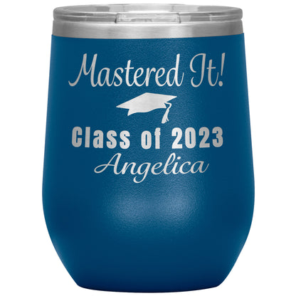 Mastered It Class of 2023 Tumbler, Masters Degree, MBA Graduation Gift for Her