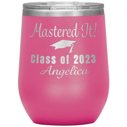 Mastered It Class of 2023 Tumbler, Masters Degree, MBA Graduation Gift for Her