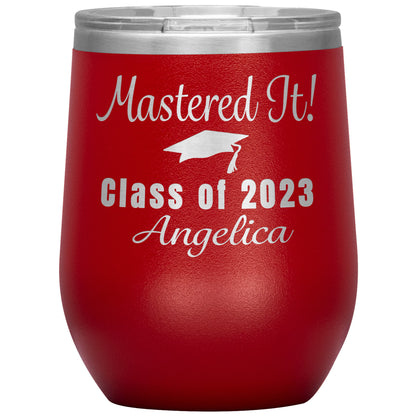 Mastered It Class of 2023 Tumbler, Masters Degree, MBA Graduation Gift for Her